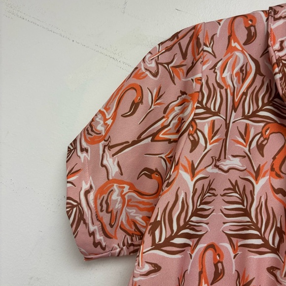 Free People And Dazey LA Retro Flamingo Romper - Picture 4 of 16